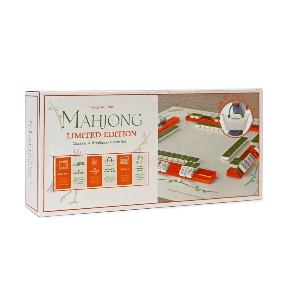 Maison Lude Mahjong Limited Edition 160 Tile Set With Mat & Accessories New Box - Picture 7 of 12